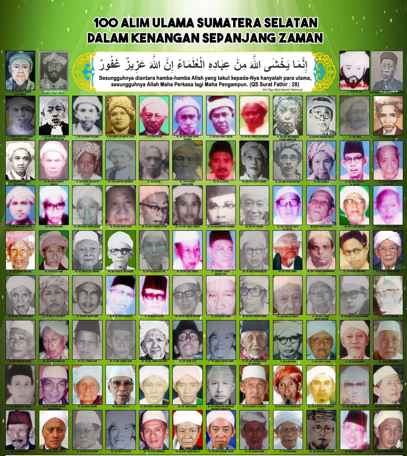 100 Alim Ulama Sumatera Selatan dalam Kenangan Sejarah