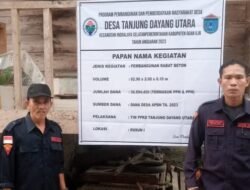 DPC GRIB Jaya Ogan Ilir Bersama Masyarakat Desa Tanjung Dayang Utara Menyatakan Bahwa Pembangunan Jalan Desa Itu Tak Ada Gratifikasi Tindak Korupsi