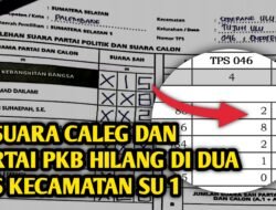 21 SUARA CALEG DAN PARTAI PKB HILANG DI DUA TPS DI KECAMATAN SU 1 PALEMBANG