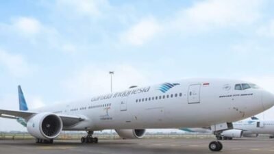 Pesawat Garuda Indonesia mengalami kerusakan