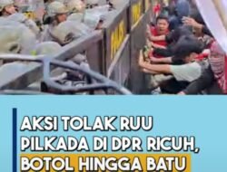 Dari Botol hingga Pelemparan Batu, Aksi Penolakan RUU Pilkada di DPR