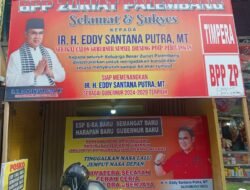 Zuriat Palembang Bangun Posko Ir. H. Eddy Santana Putra, MT